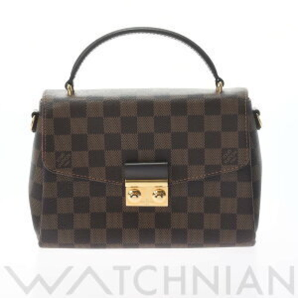 Louis Vuitton Damier Croisette Brown Ebene Brown Canvas Bag